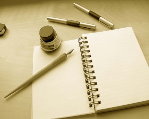 Blank paper & pens