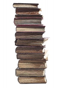 Stack of old books